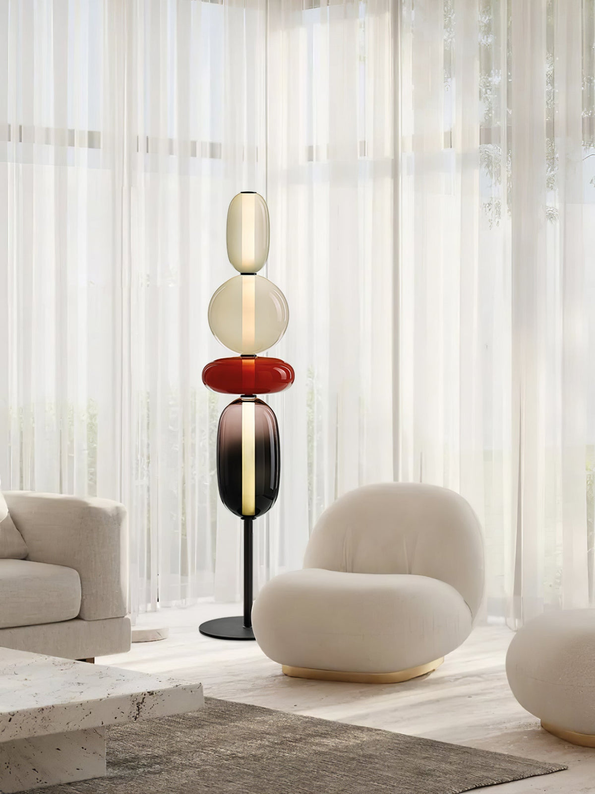 Velarelle Lampadaire Verre Candiedplayful