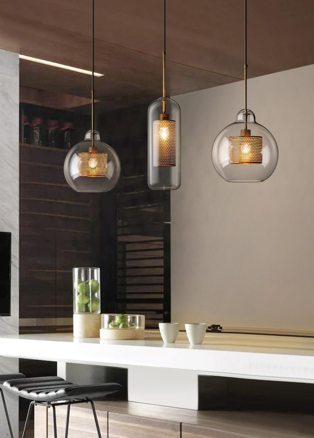 Kocor Suspension en Verre Chiswick pour Salon-Cielum