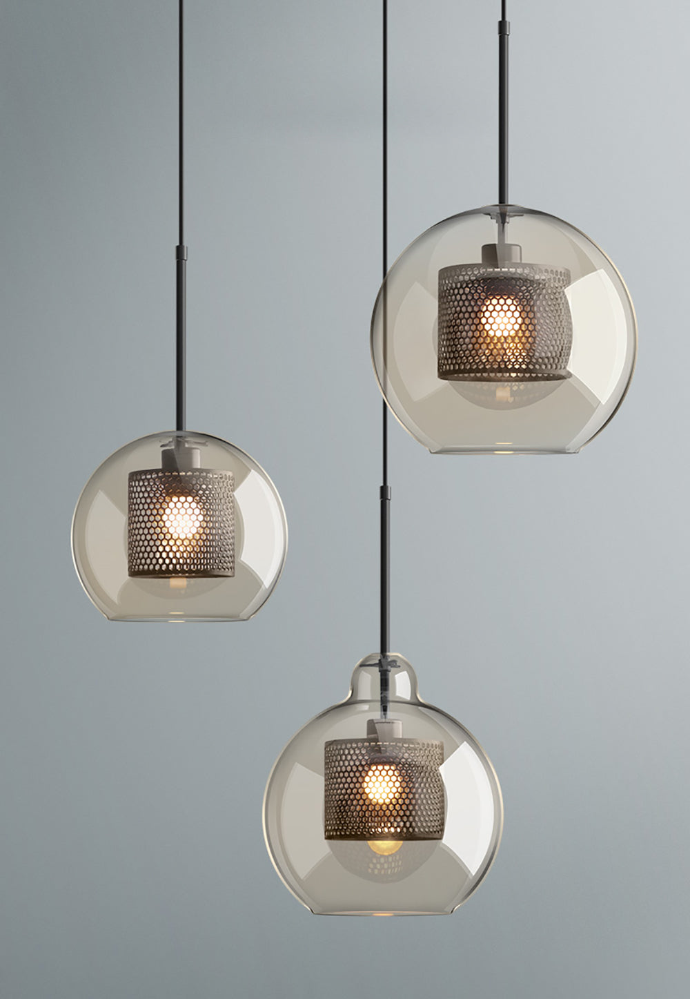 Kocor Suspension en Verre Chiswick pour Salon-Cielum