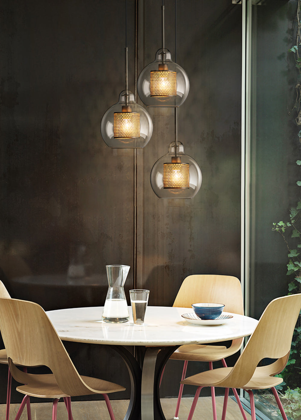 Kocor Suspension en Verre Chiswick pour Salon-Cielum
