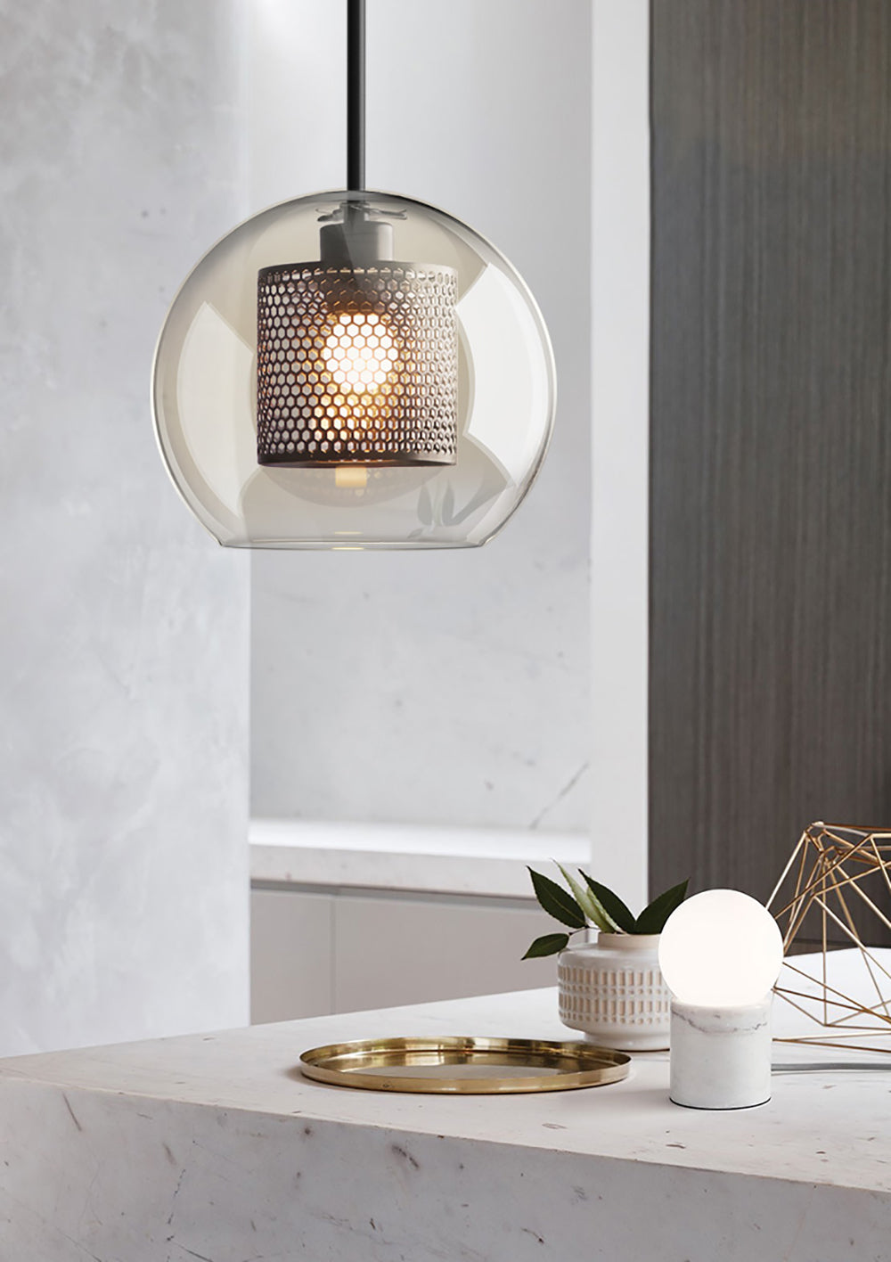 Kocor Suspension en Verre Chiswick pour Salon-Cielum