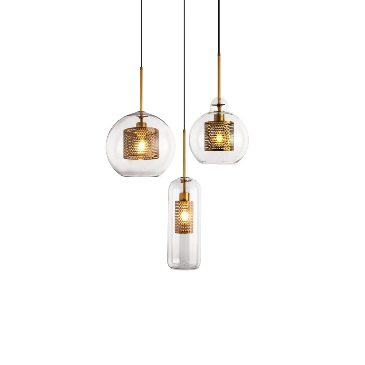 Kocor Suspension en Verre Chiswick pour Salon-Cielum