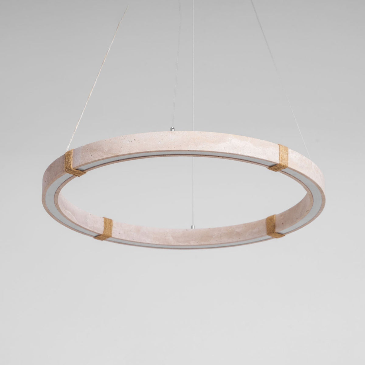 Arixo Lustre Minimaliste en Travertin-Cielum