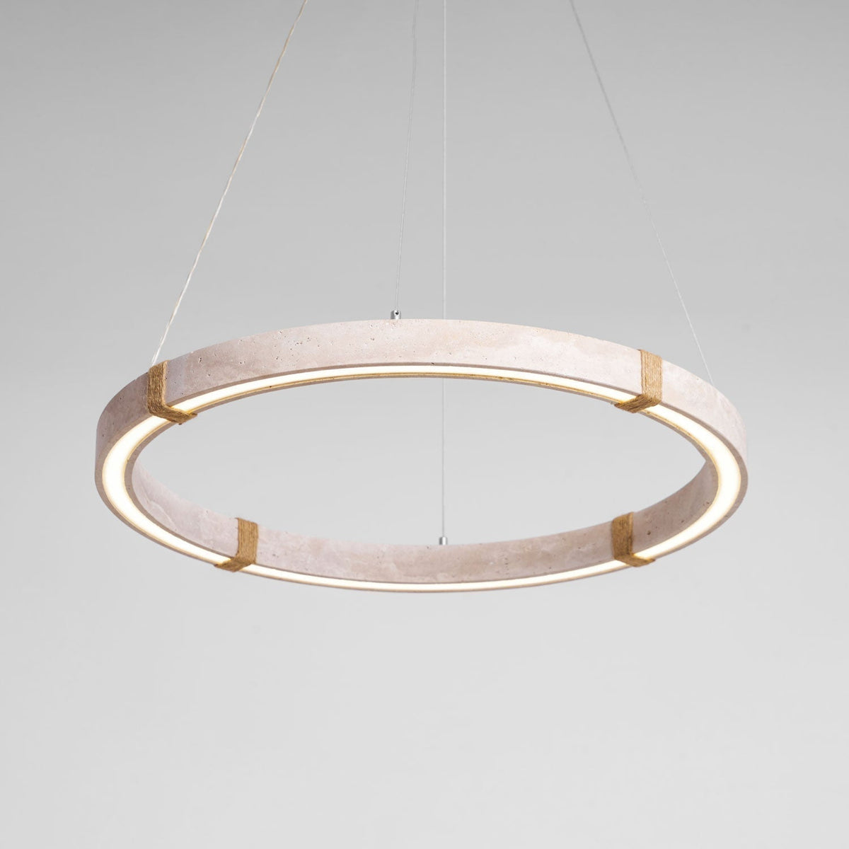 Arixo Lustre Minimaliste en Travertin-Cielum