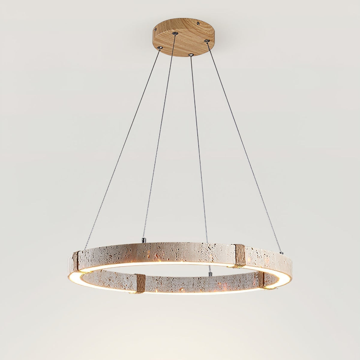 Arixo Lustre Minimaliste en Travertin-Cielum