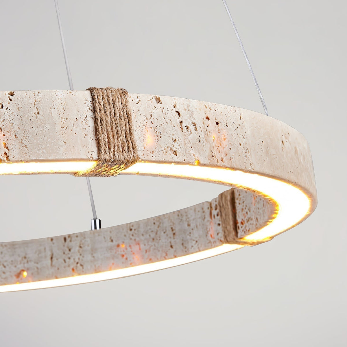 Arixo Lustre Minimaliste en Travertin-Cielum