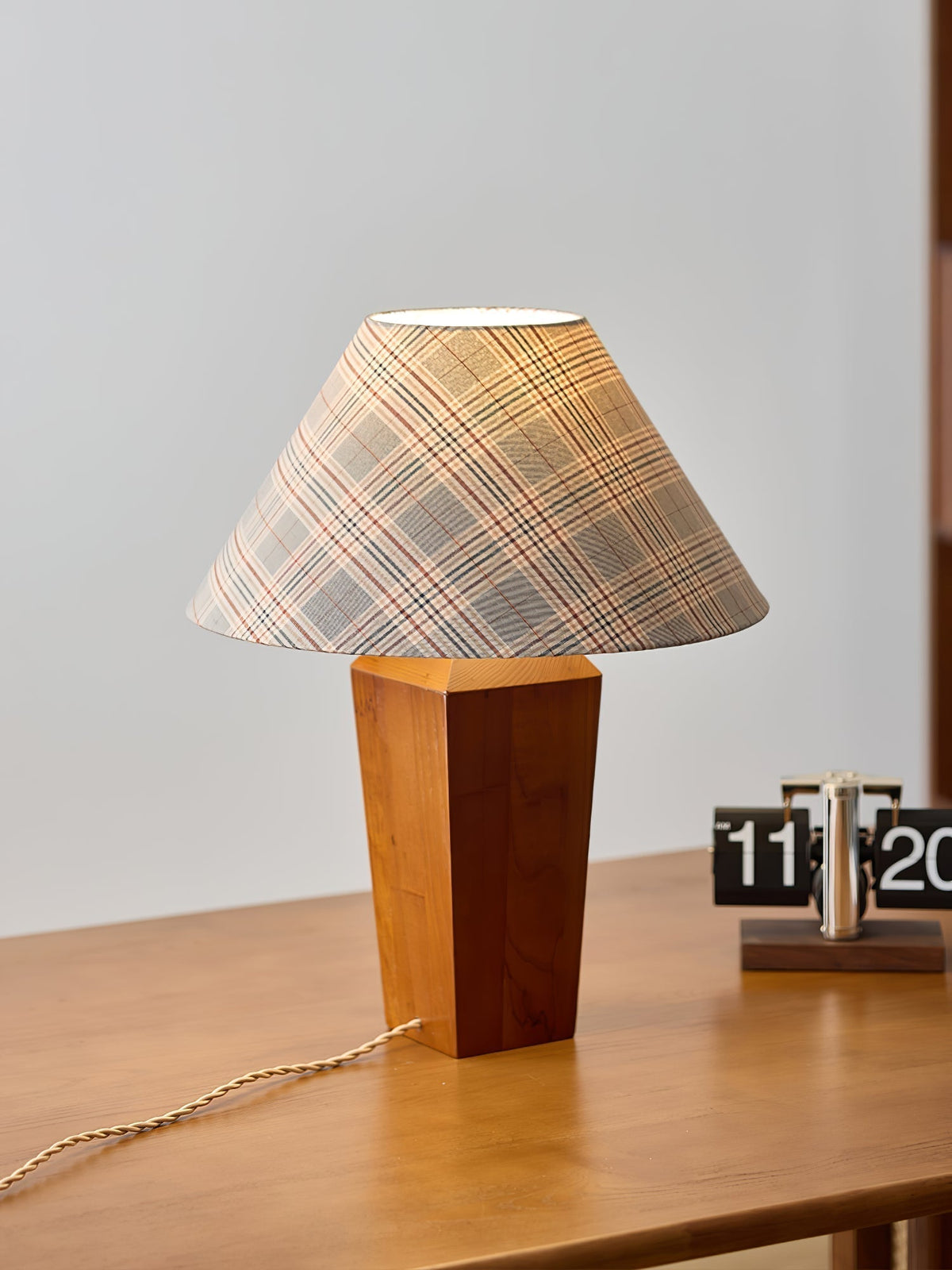 Wokel Lampe de Table Minimaliste en Bois