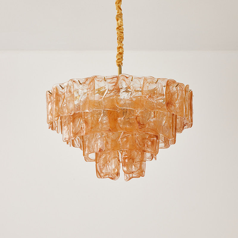 Ambelia Lustre en Verre à Étagères