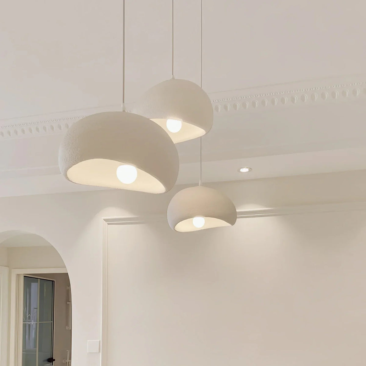Derox Suspension Nuage Nordique Gris/Blanc/Bleu Salon-Cielum