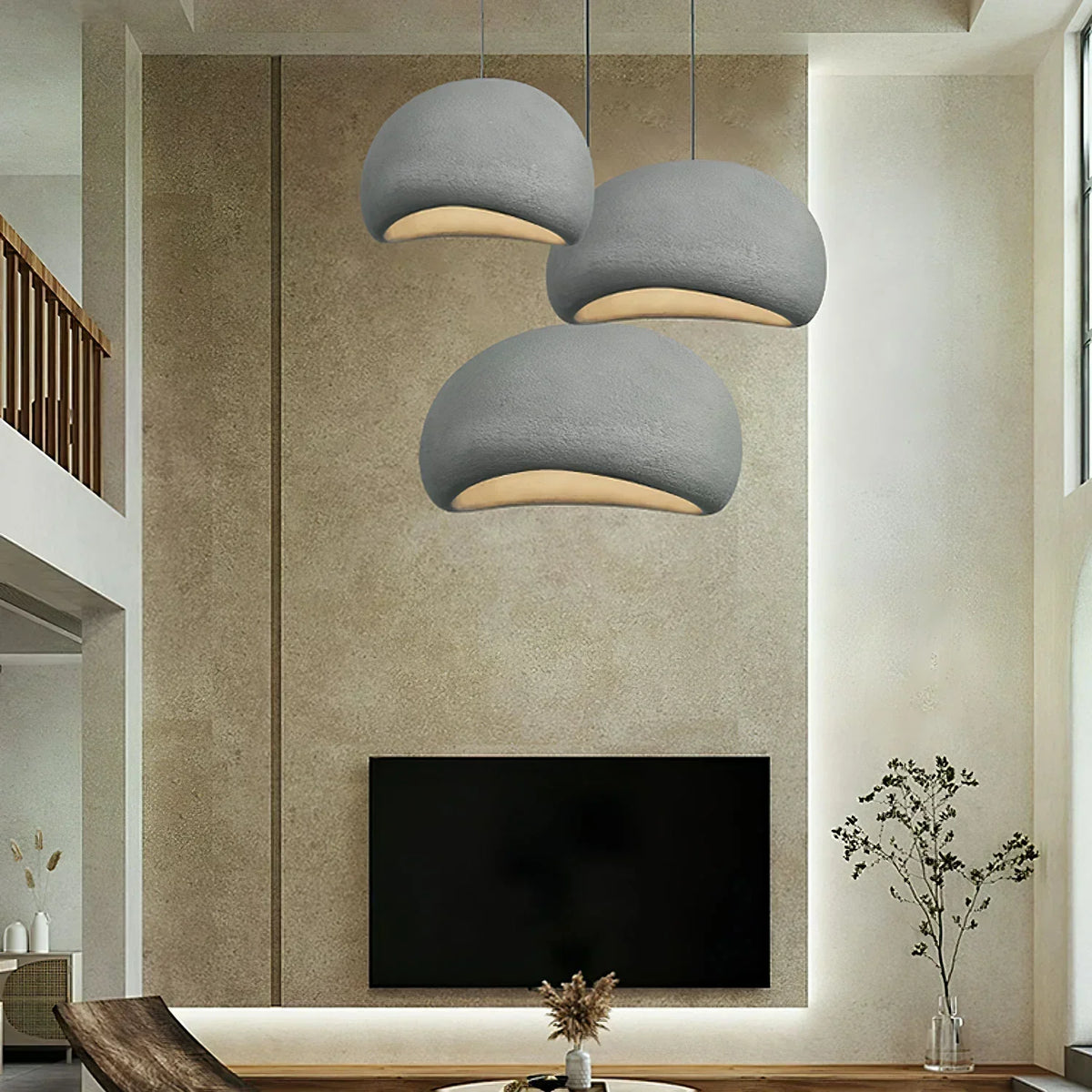 Derox Suspension Nuage Nordique Gris/Blanc/Bleu Salon-Cielum