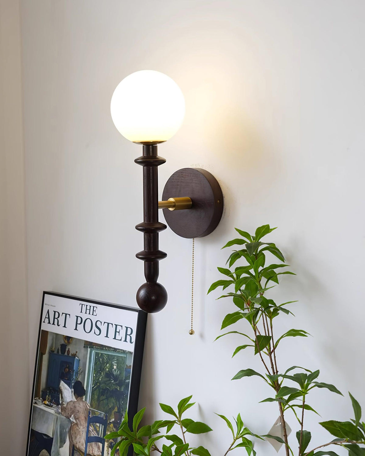 Velno Globe Wall Lamp-Neutral Decor