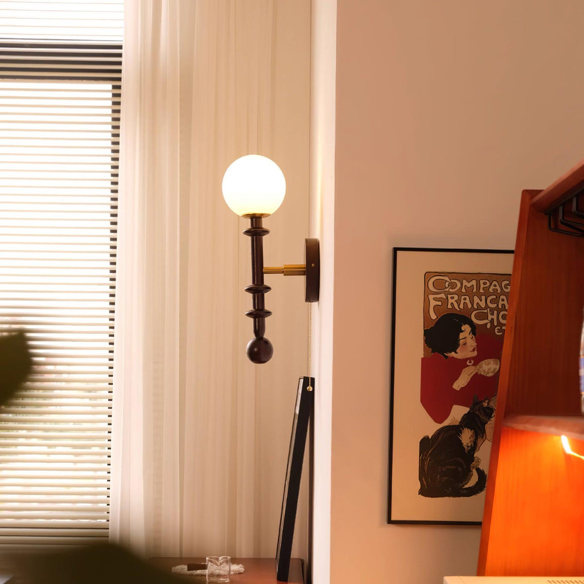 Velno Globe Wall Lamp-Neutral Decor