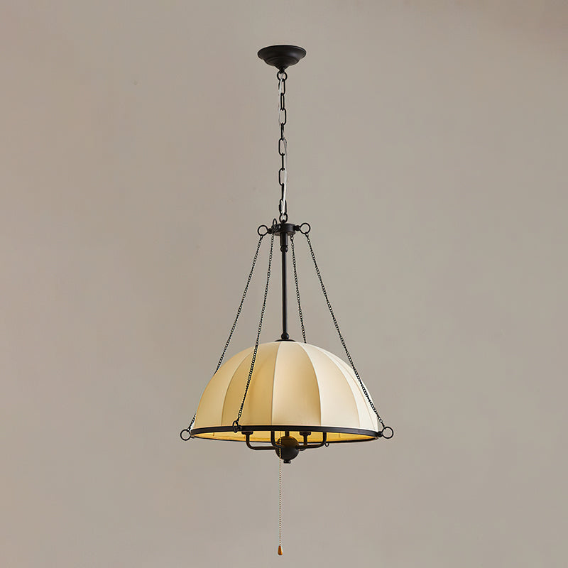 Close-up of the ceiling mount and suspension chain.