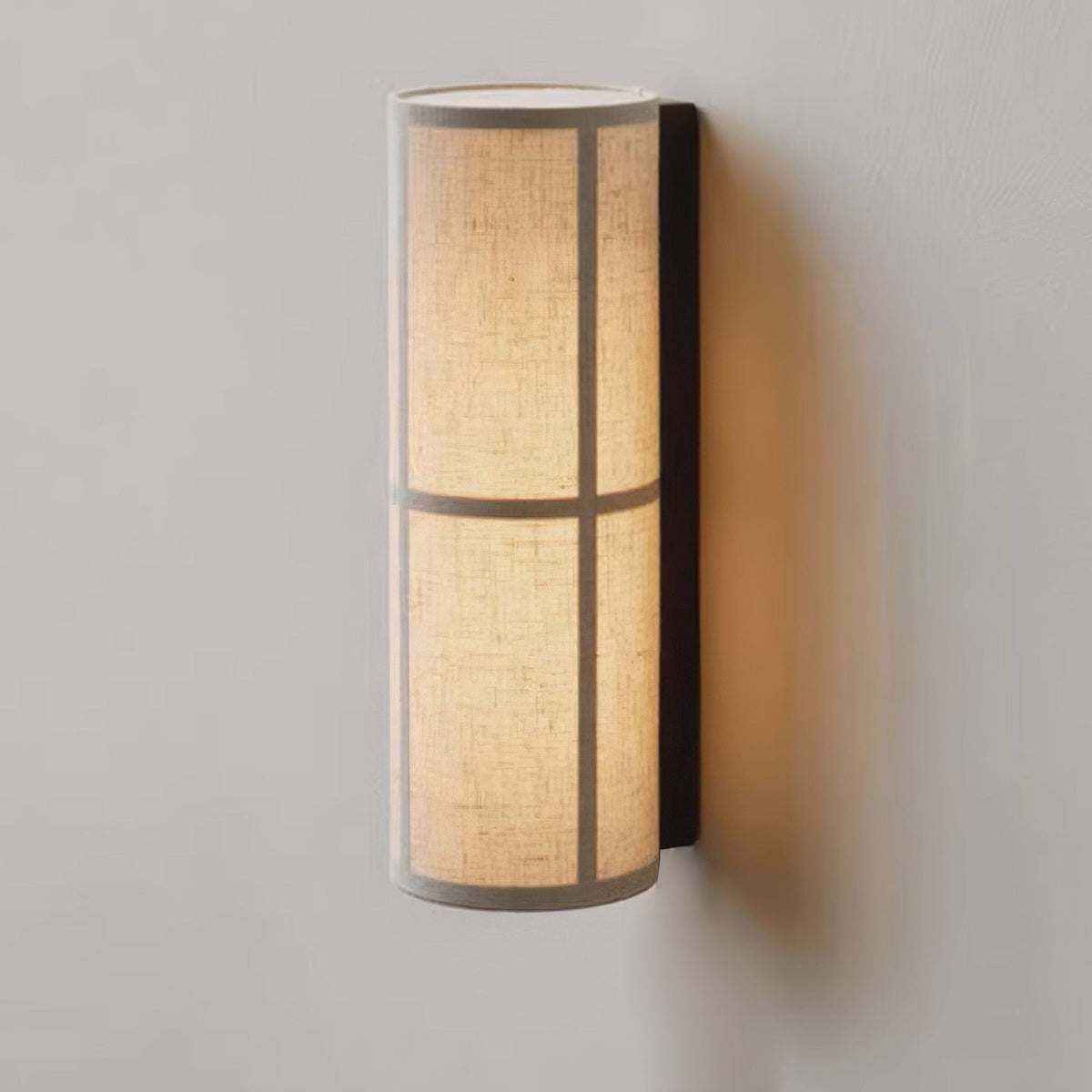 Veloz Wall Lamp Cylinder Fabric Soft Glow-Cielum