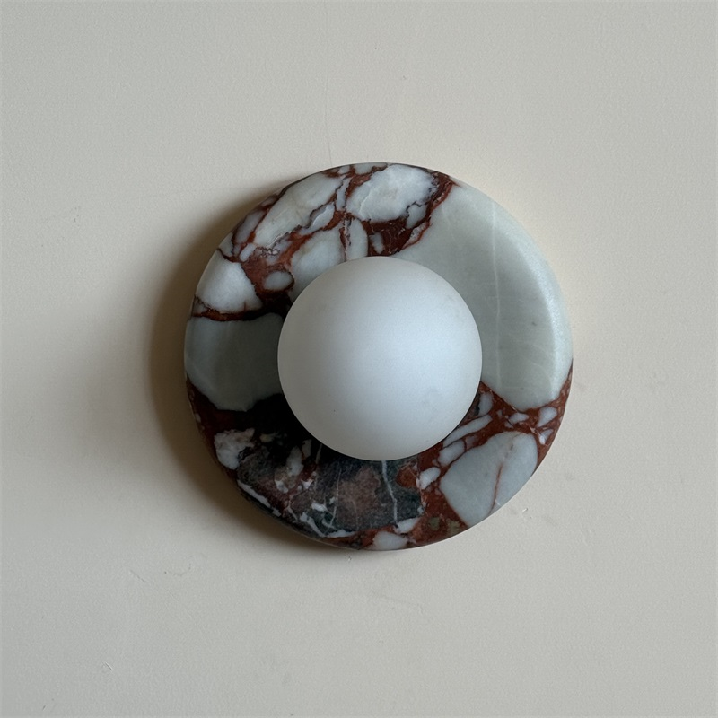 Viroxel Applique Murale en Marbre Rouge Nordique Premium-Cielum