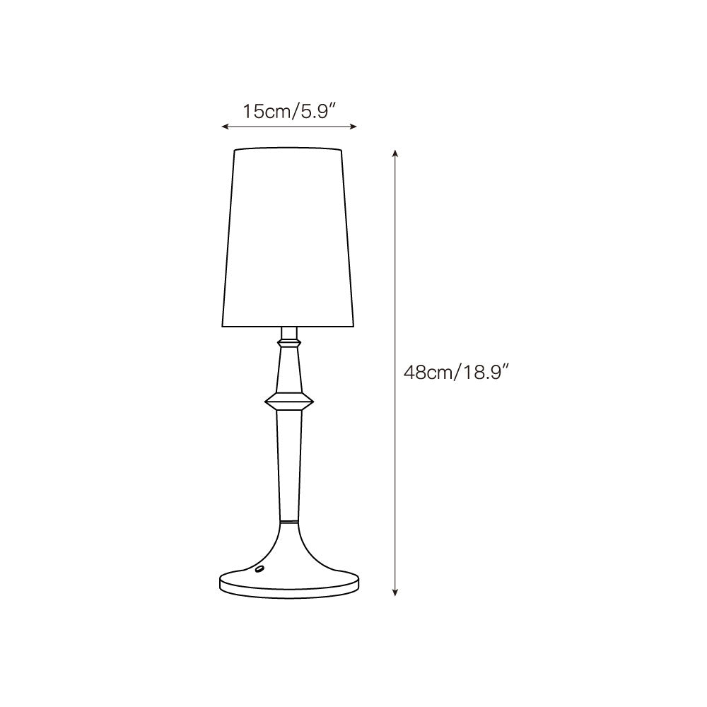Karma Lampe de Table en Fer Elvior (Batterie Intégrée)