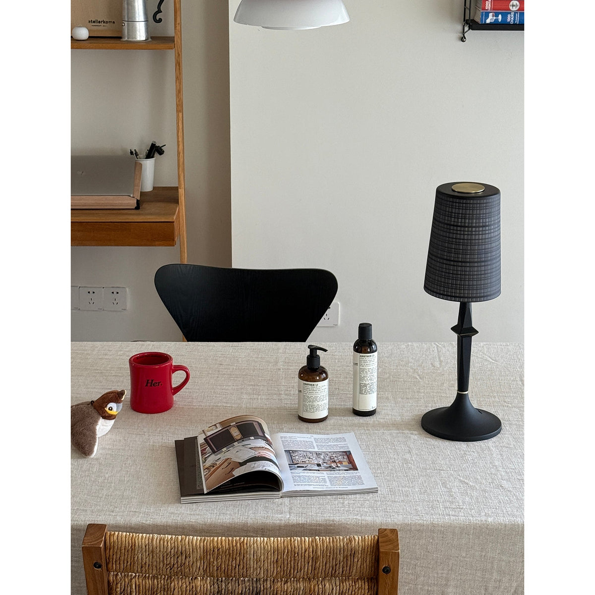 Karma Lampe de Table en Fer Elvior (Batterie Intégrée)