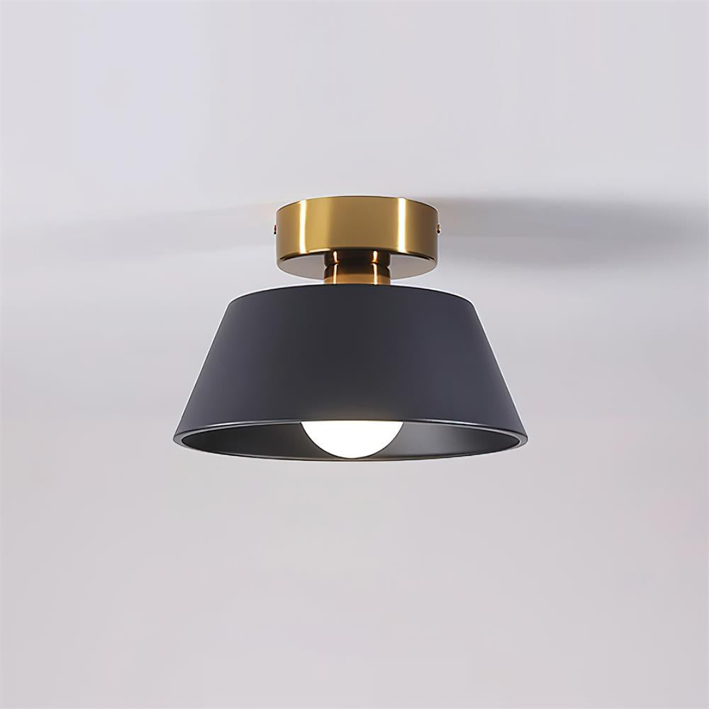 Ceiling Light Metal Canopy Modern Flush Mount Fixture Minimalist-Neutral Decor