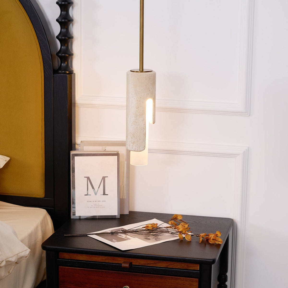 Elvarox Suspension Marbre Verre Moderne Salon-Cielum