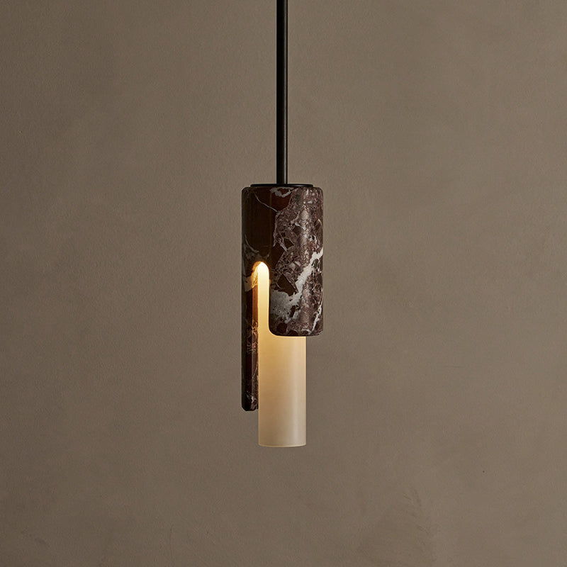 Elvarox Suspension Marbre Verre Moderne Salon-Cielum