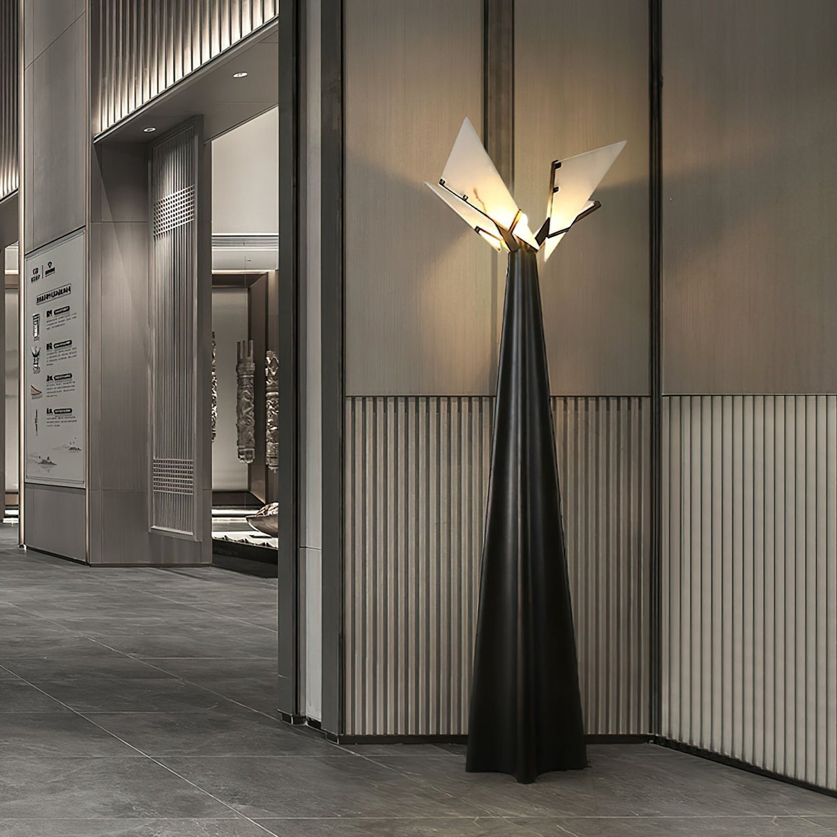 Spire Lampadaire en Albâtre