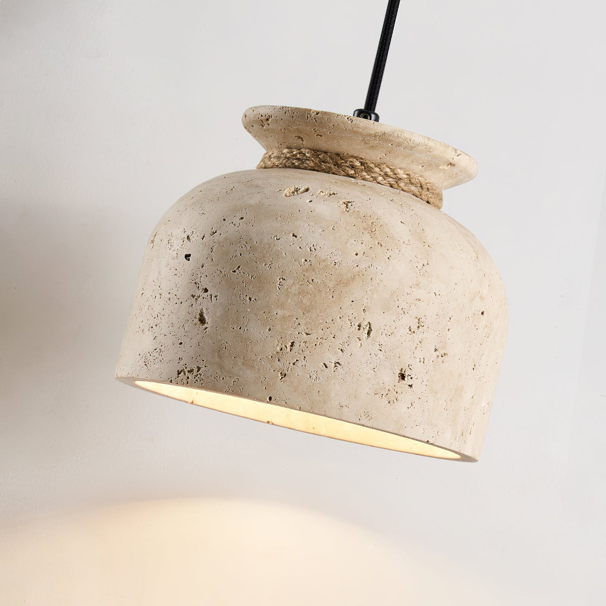 Three Easton Pendant Lamps, Model A, in a linear arrangement.