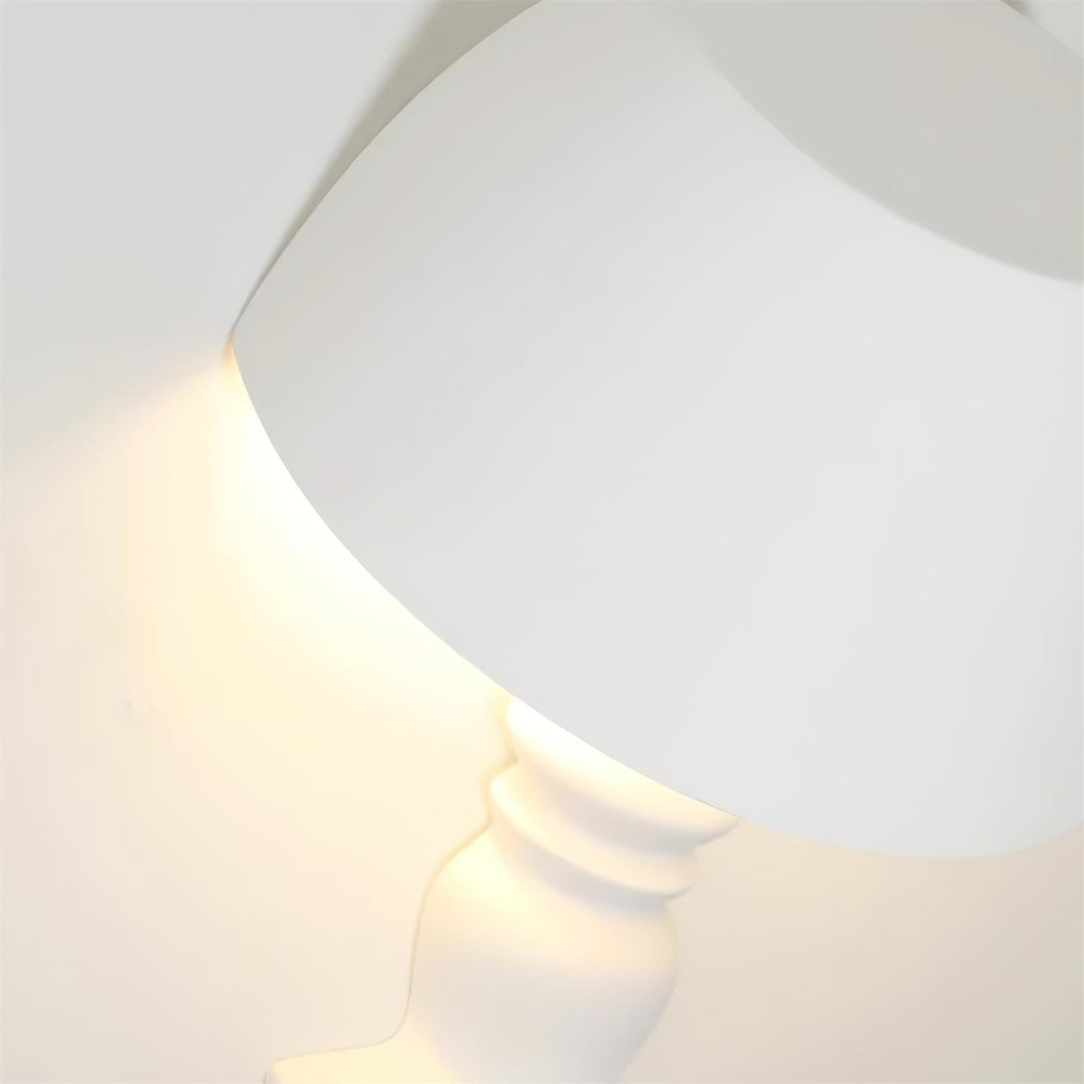 Wall Light Sculptural Plaster Form Uplighting Ambient Minimalist-Neutral Decor