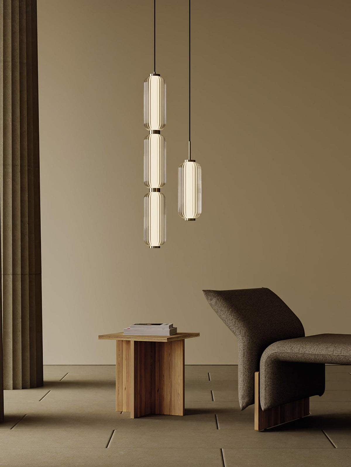 Eloz Suspension en Verre Moderne-Cielum