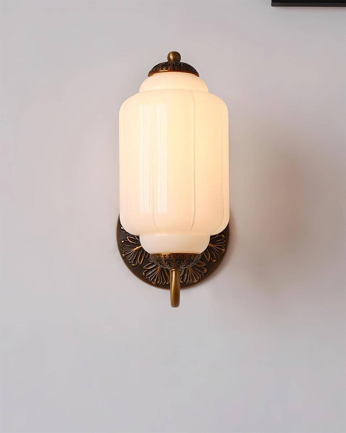 Melvane Vintage Pink Glass Wall Sconce-Neutral Decor