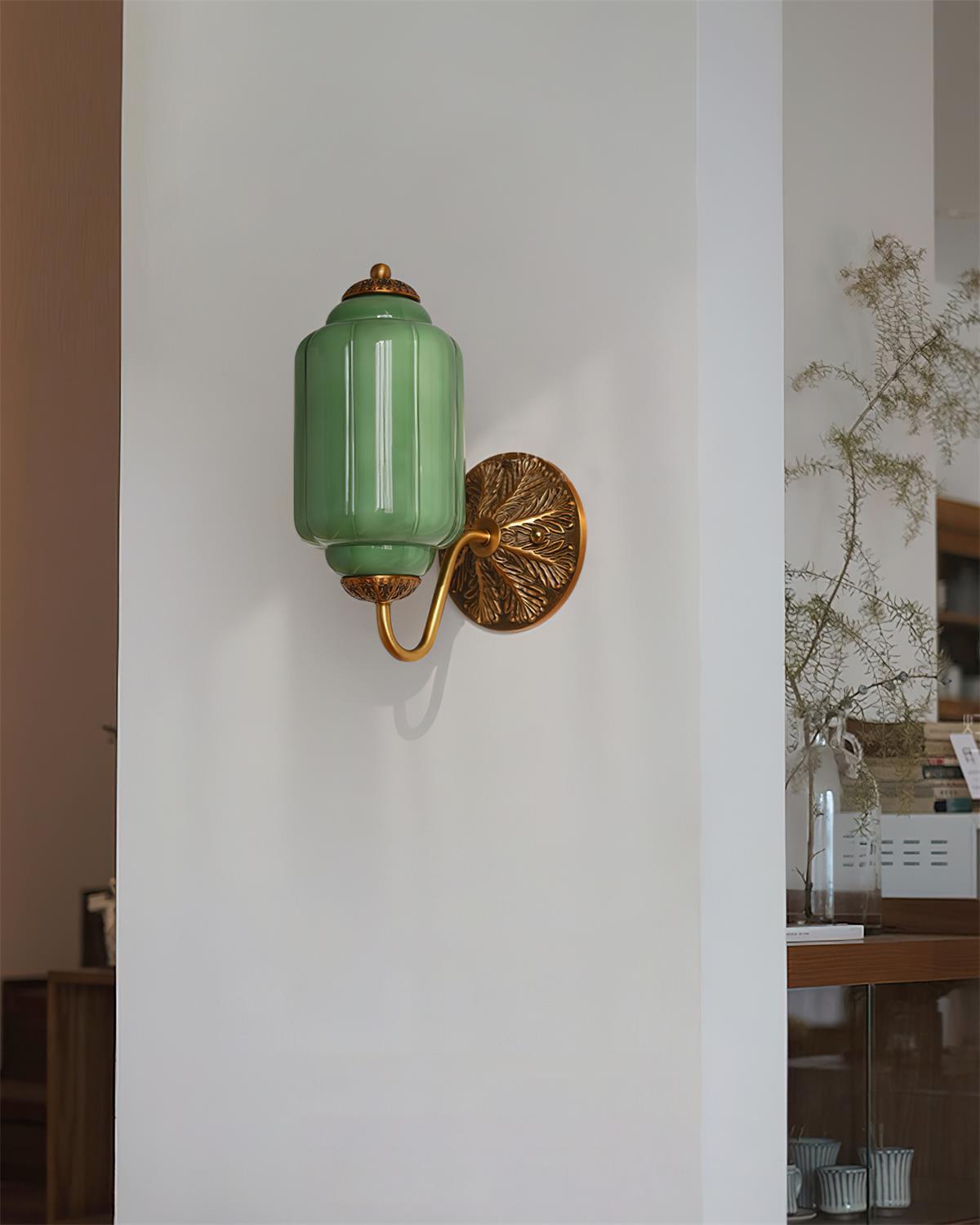 Melvane Vintage Pink Glass Wall Sconce-Neutral Decor
