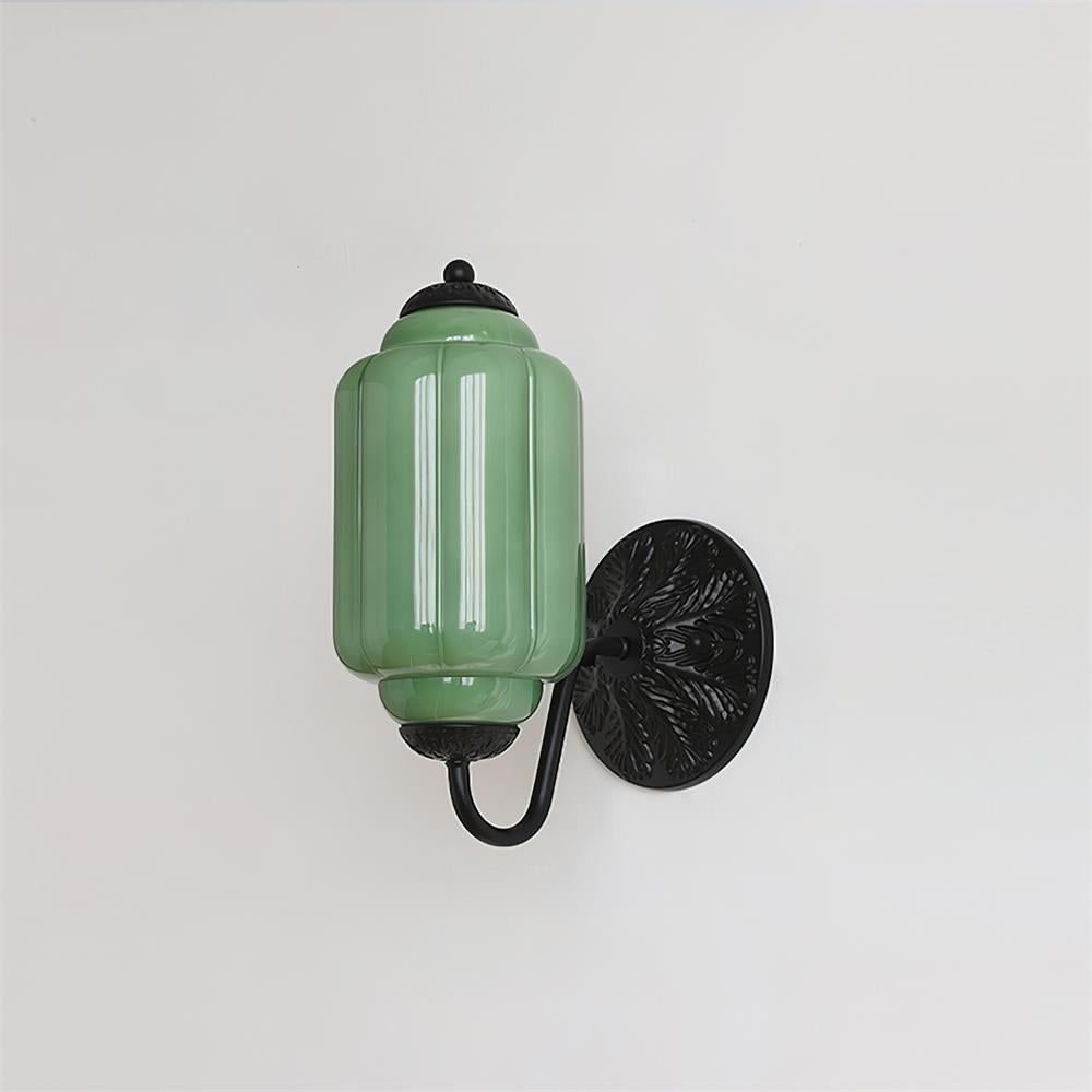 Melvane Vintage Pink Glass Wall Sconce-Neutral Decor