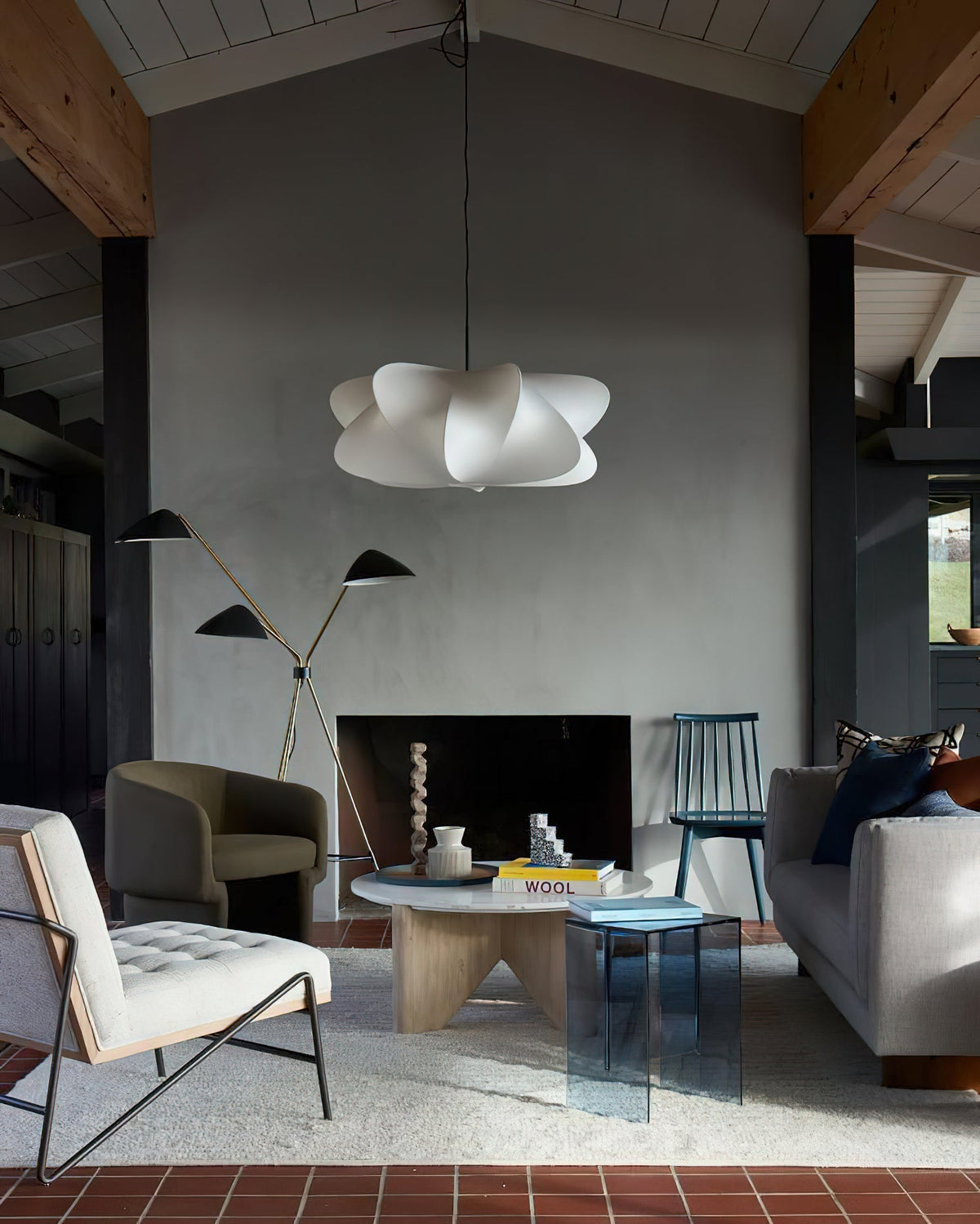 Bibi Cloudy Suspension Soie Décorative Moderne