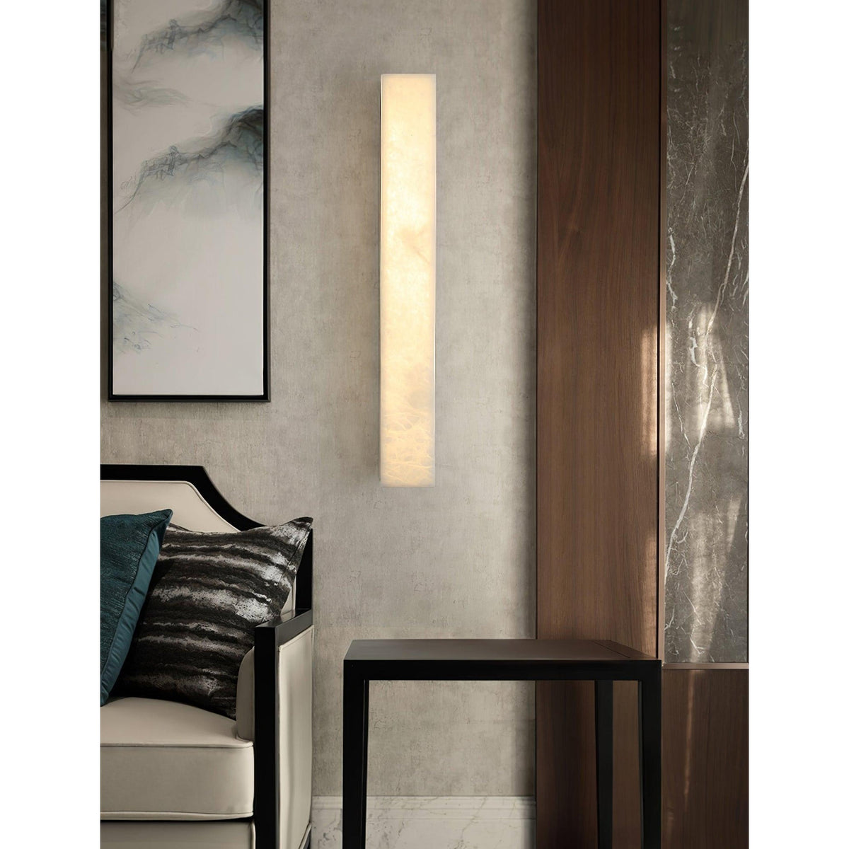 Variven Applique Murale Laiton Albâtre Minimaliste-Cielum