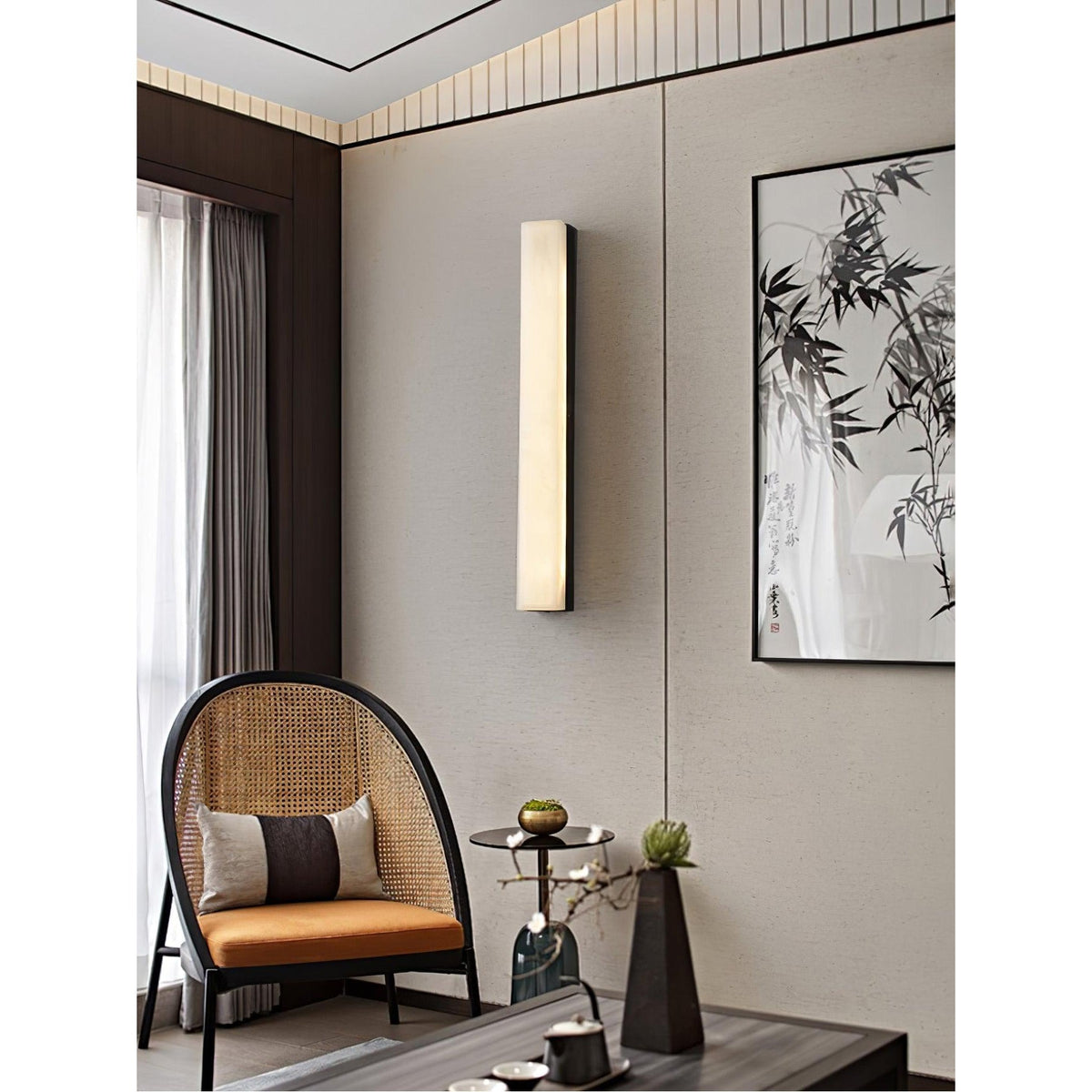 Variven Applique Murale Laiton Albâtre Minimaliste-Cielum