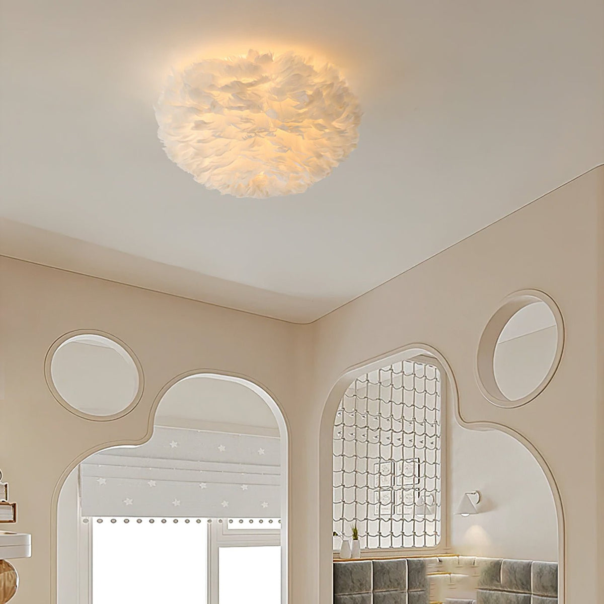 Lively Plafonnier Art Nordic Premium Plumes-Cielum