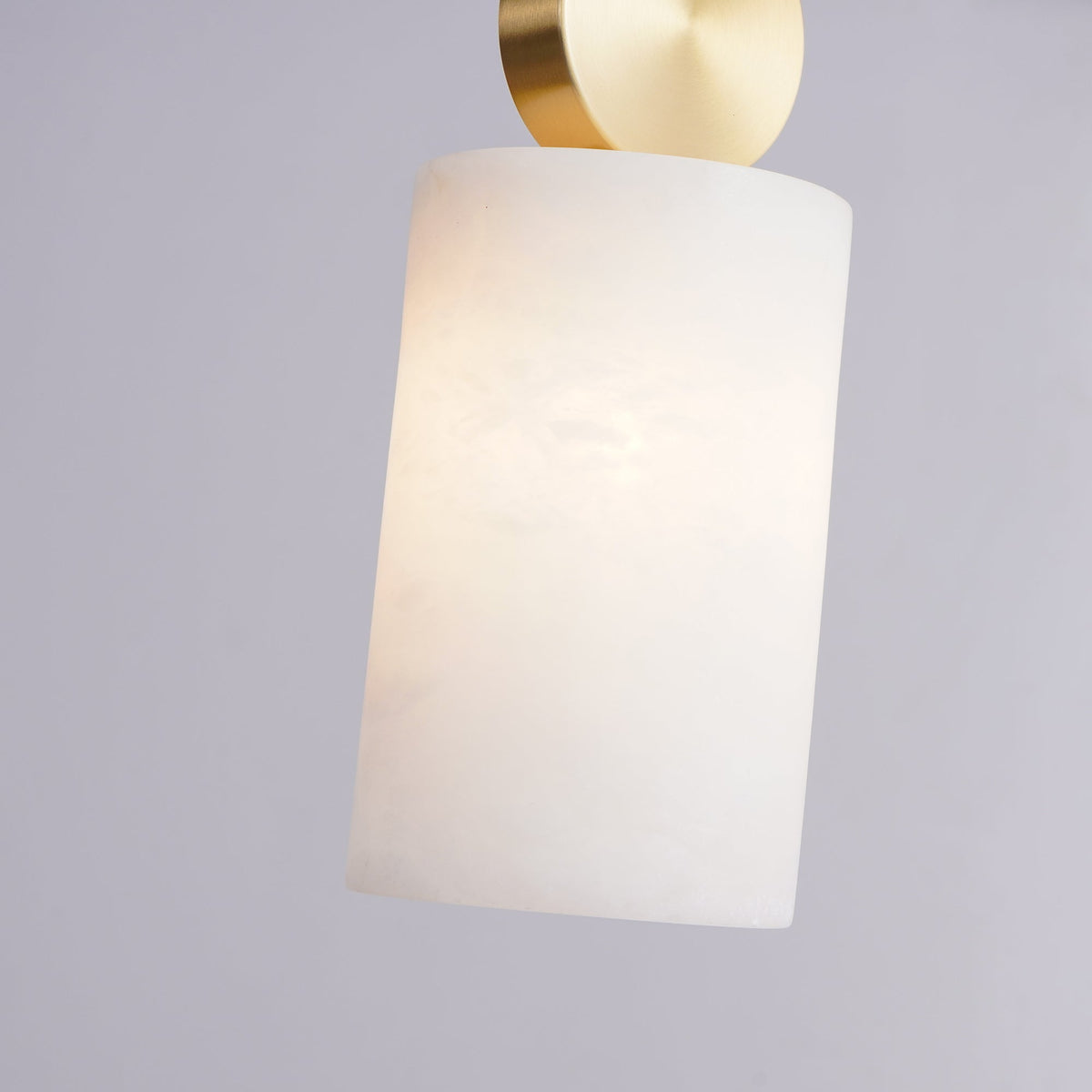 Salen Pendant Light Alabaster & Brass-Neutral Decor