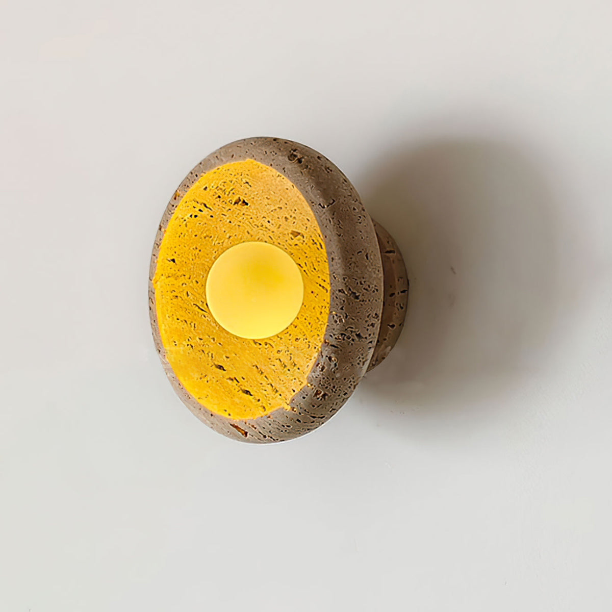 Neptune Travertine Wall Light Ring-shaped-Neutral Decor