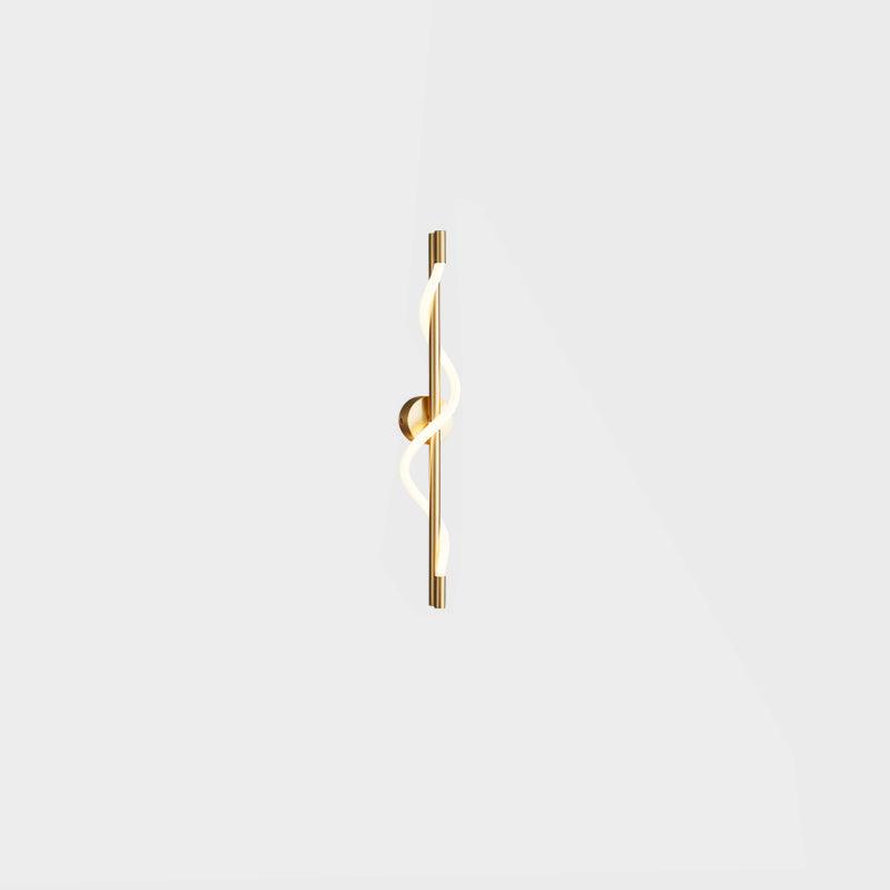 Laxi Applique murale sculpturale en laiton et silicone-Cielum