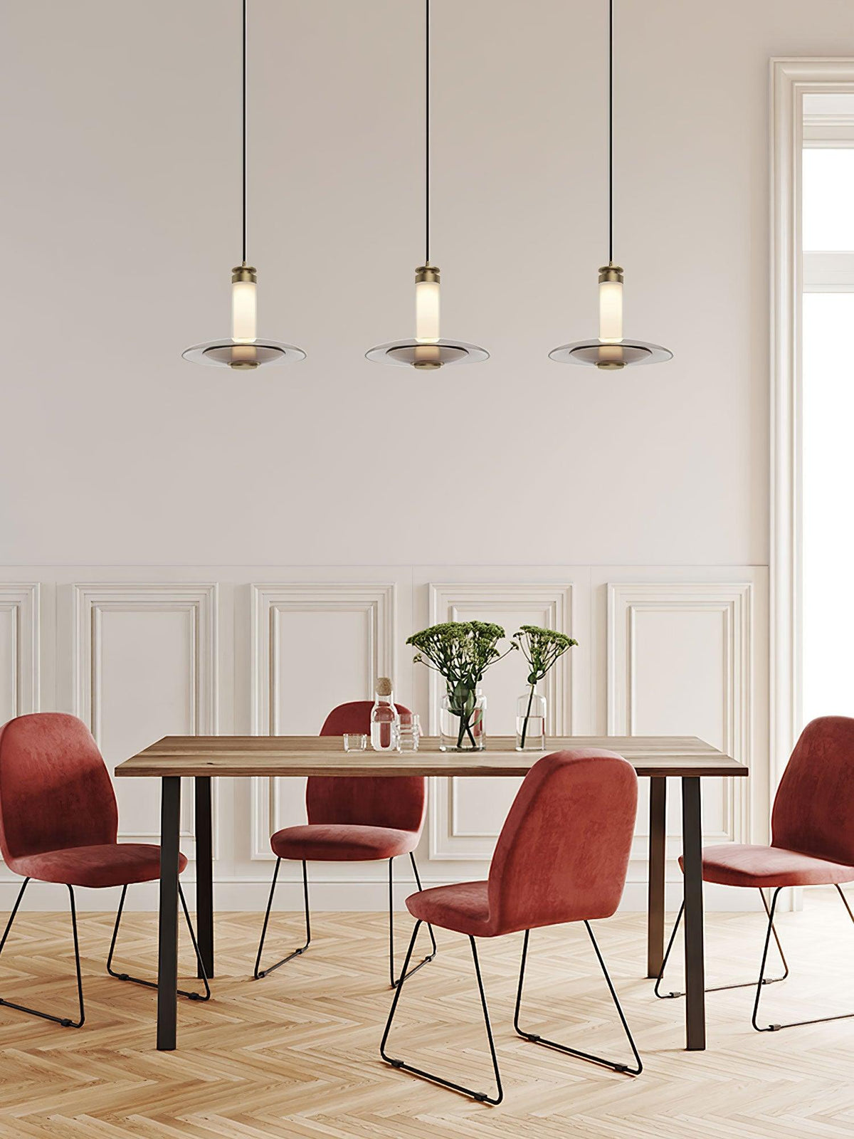 Borian Suspension Verre Futuriste