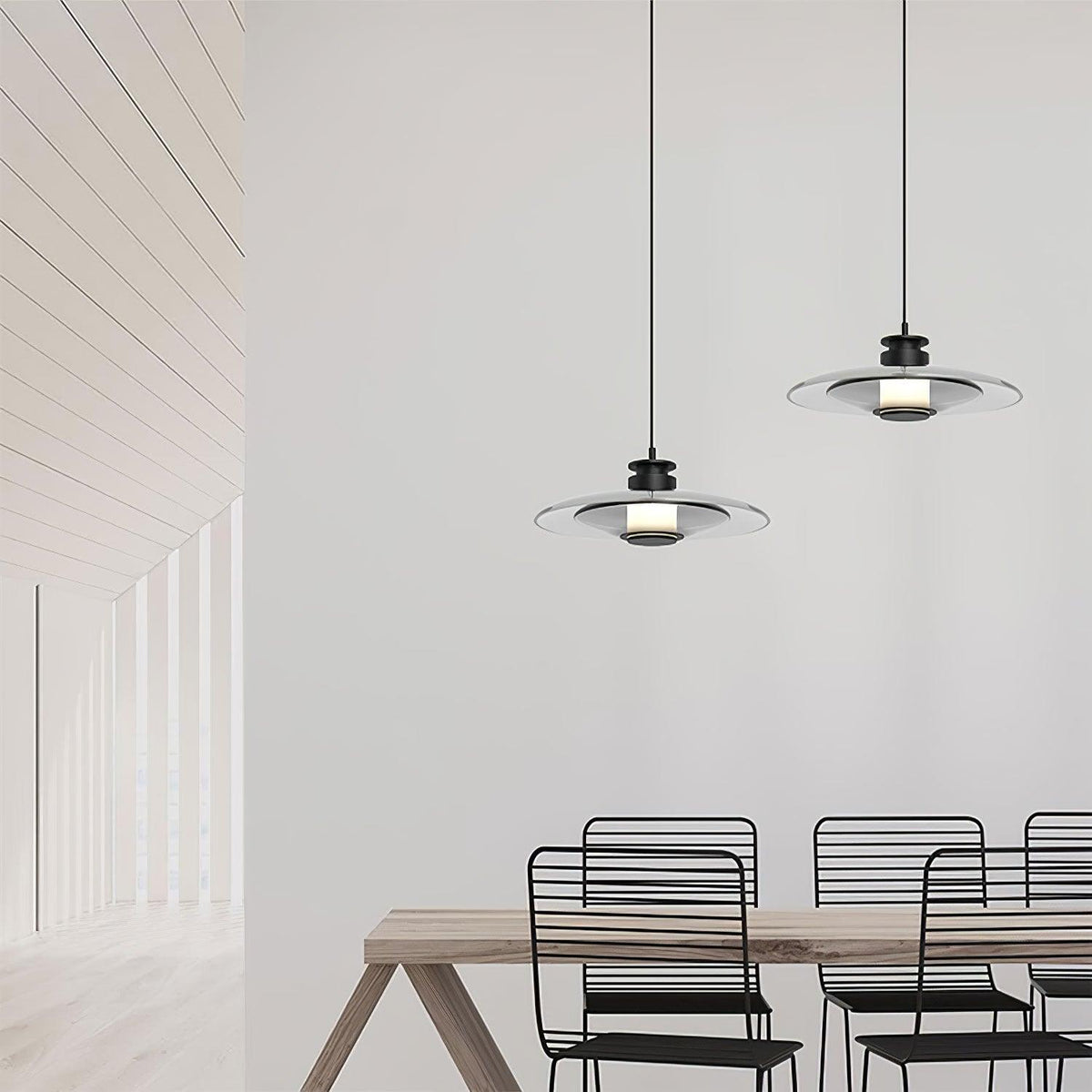Borian Suspension Verre Futuriste