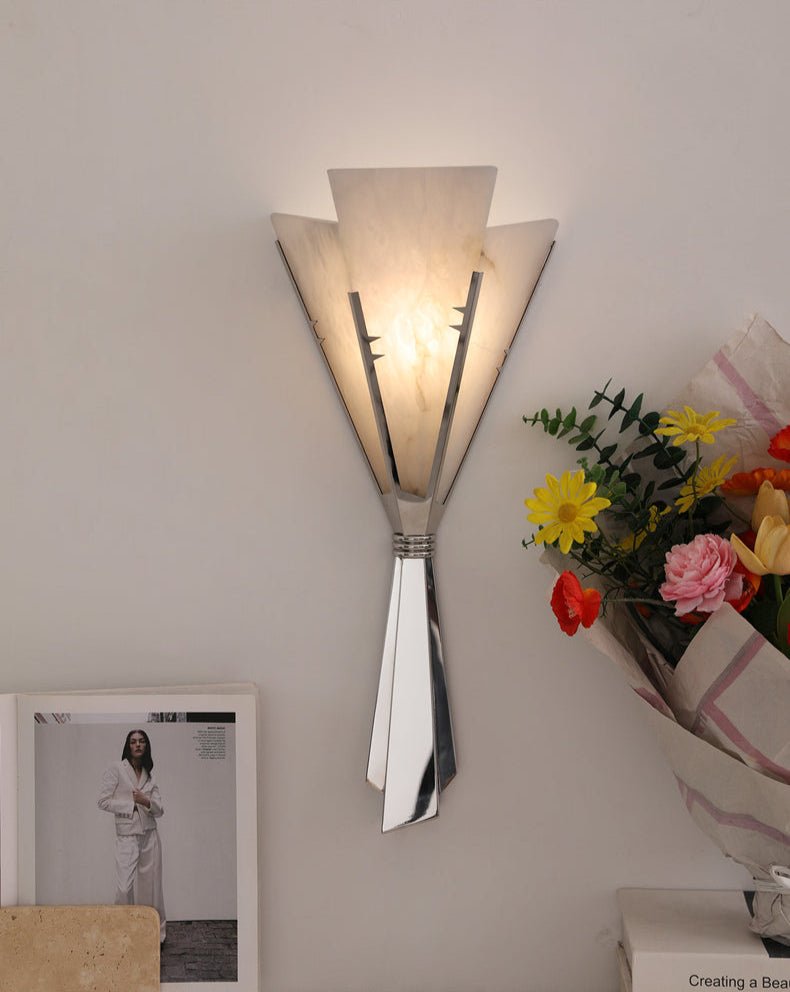 Aura Albâtre Fan Applique Murale