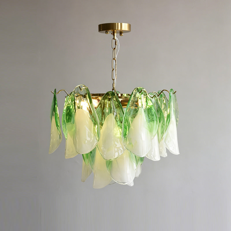 The 50cm size Foliage Glass Chandelier