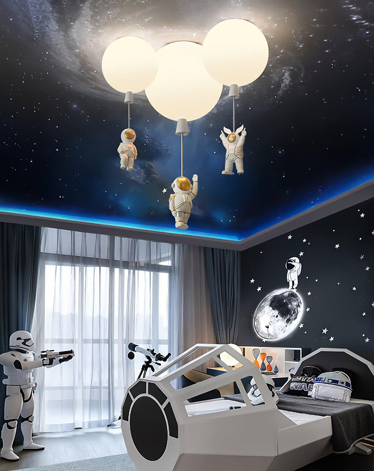 Vori Lampe Plafonnier Acrylique Ballon Astronaute-Cielum