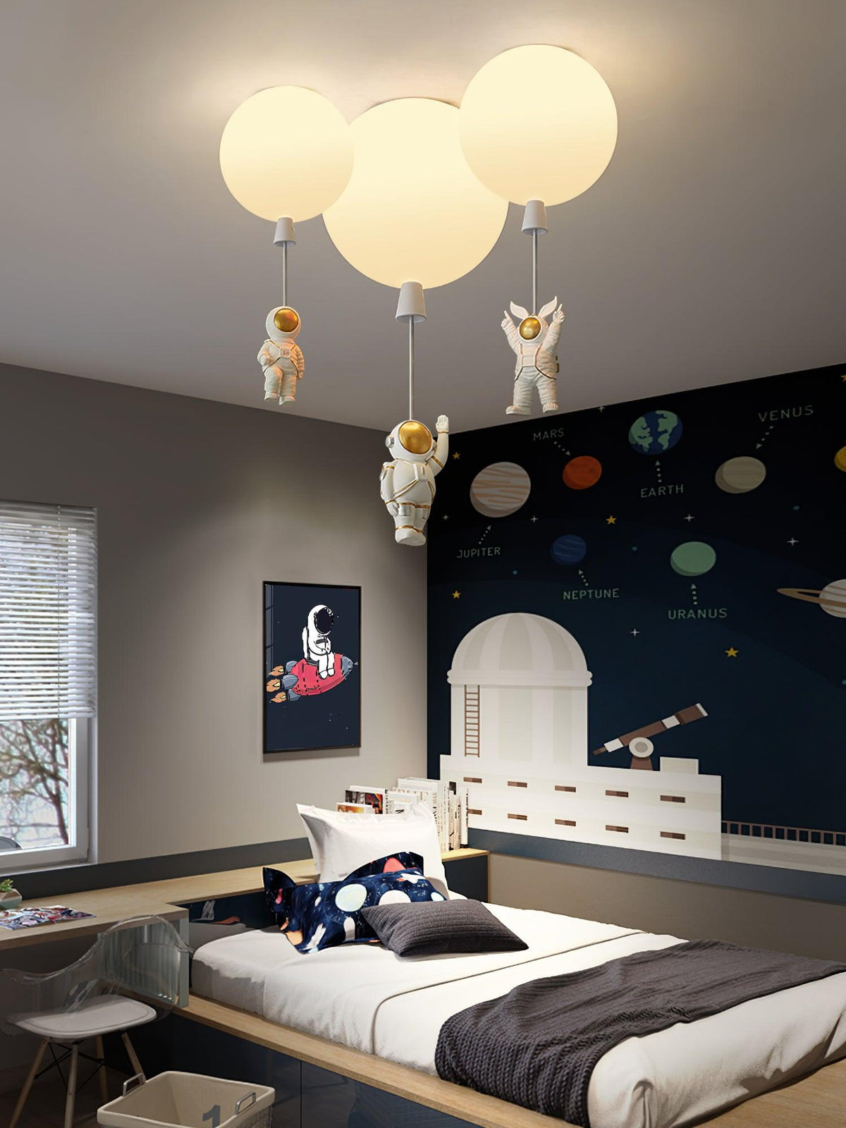 Vori Lampe Plafonnier Acrylique Ballon Astronaute-Cielum
