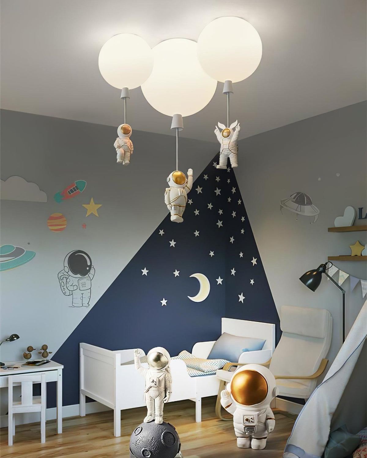 Vori Lampe Plafonnier Acrylique Ballon Astronaute-Cielum