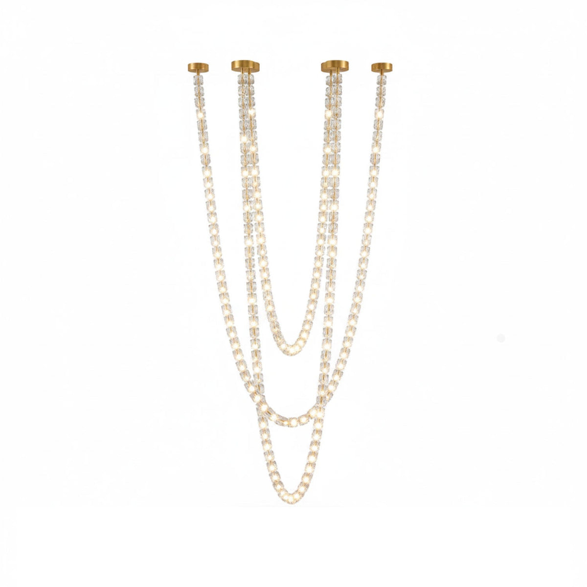 Gabriel Gold Chandelier-Neutral Decor