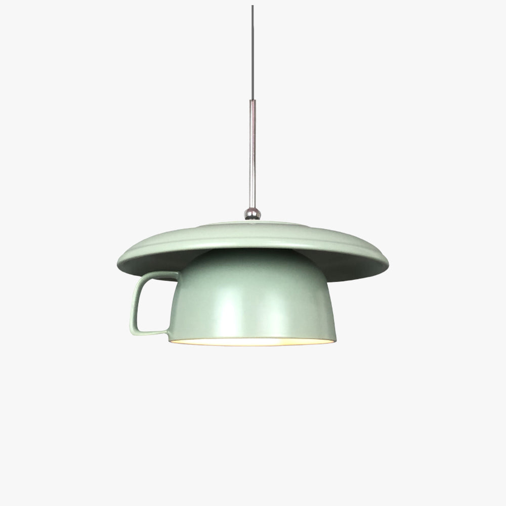 Valentina Rustique Tasse Céramique LED Suspension Salon