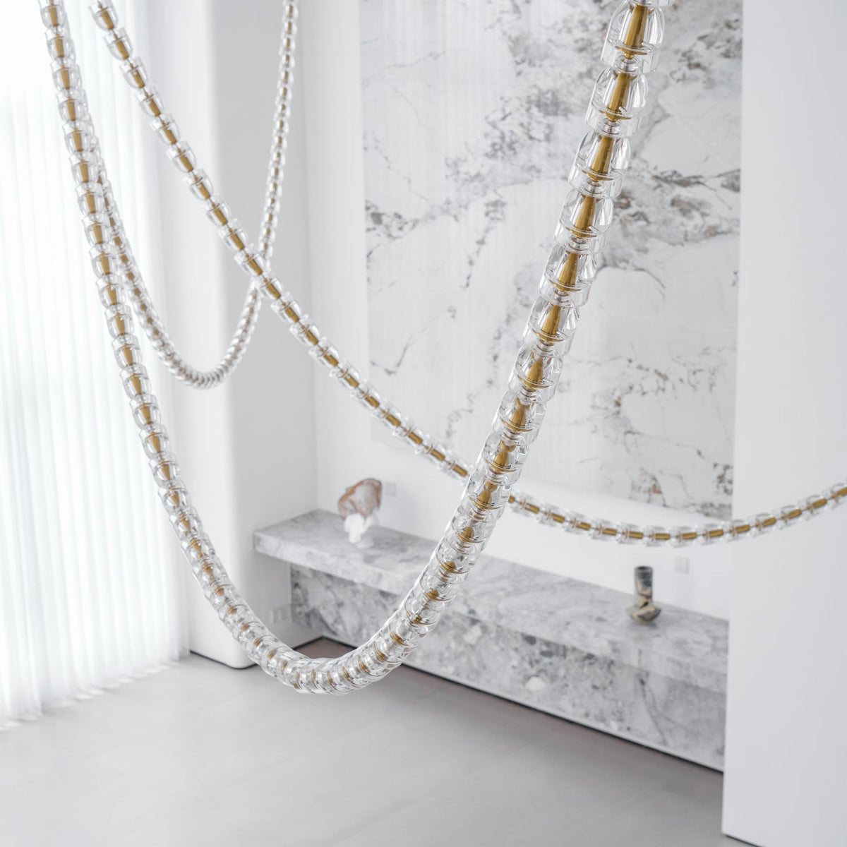 Gabriel Gold Chandelier-Neutral Decor