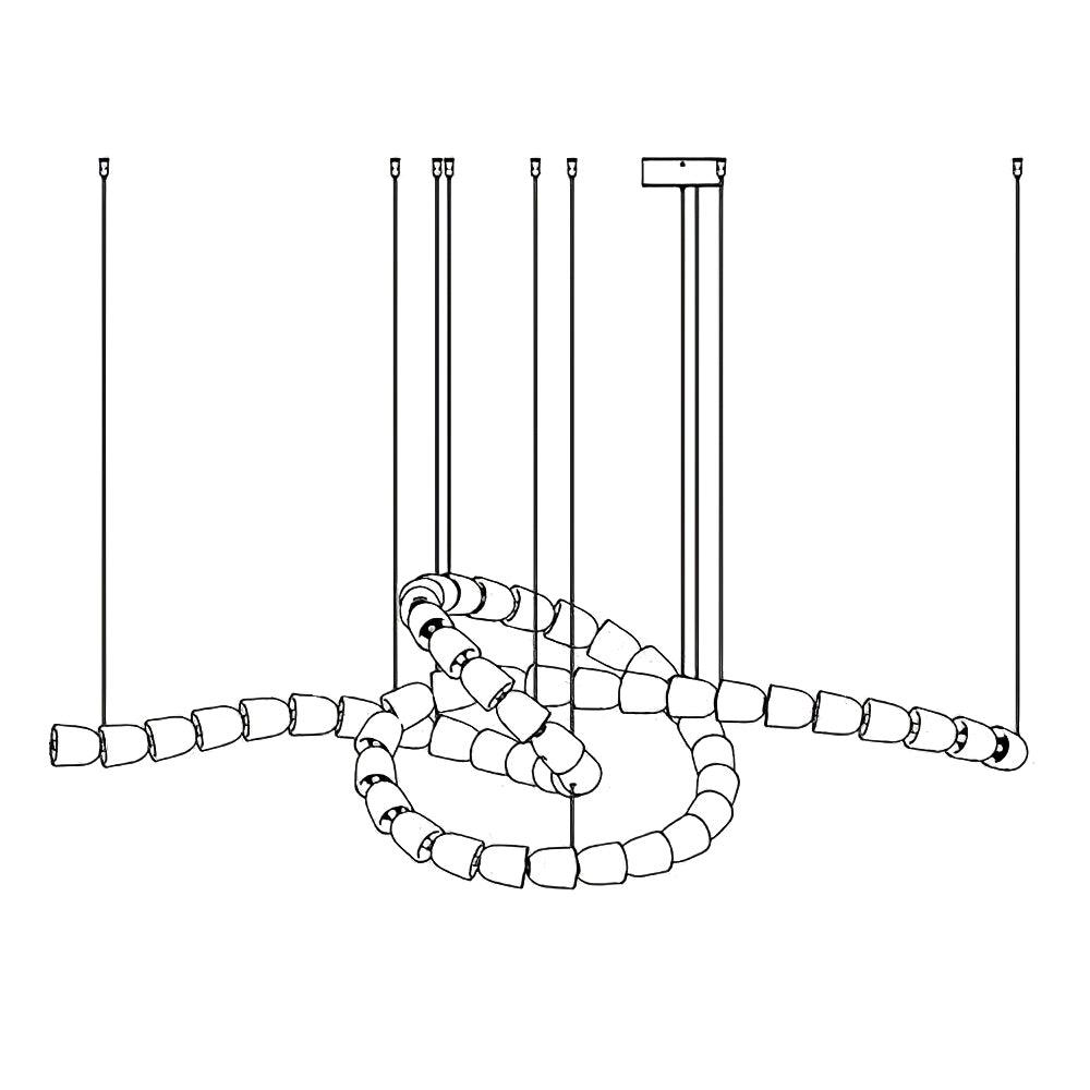 Gabriel Gold Chandelier-Neutral Decor