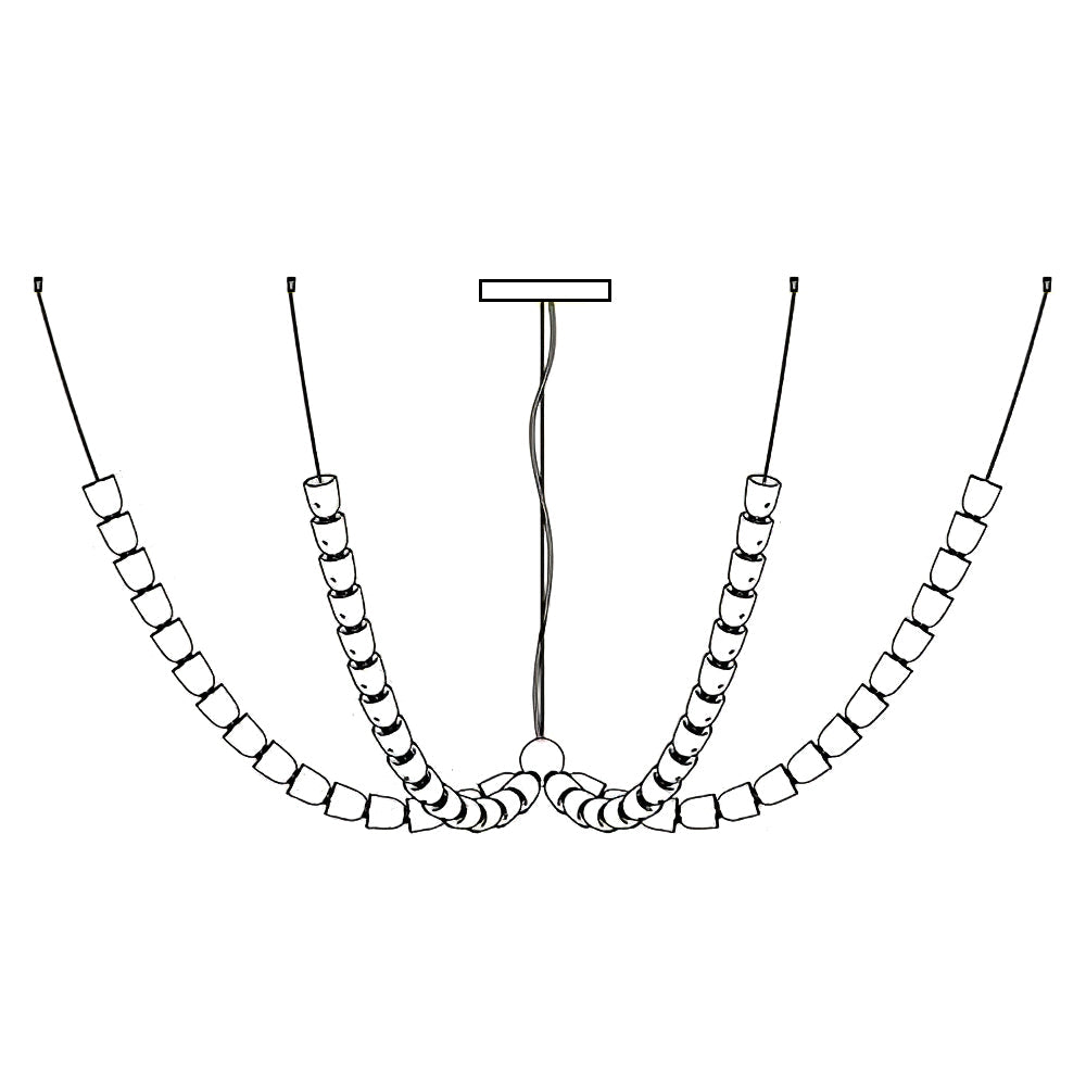 Gabriel Gold Chandelier-Neutral Decor